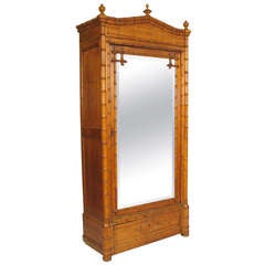 Faux Bamboo Armoire