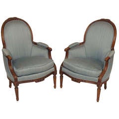 Pair of Louis XVI Bergeres