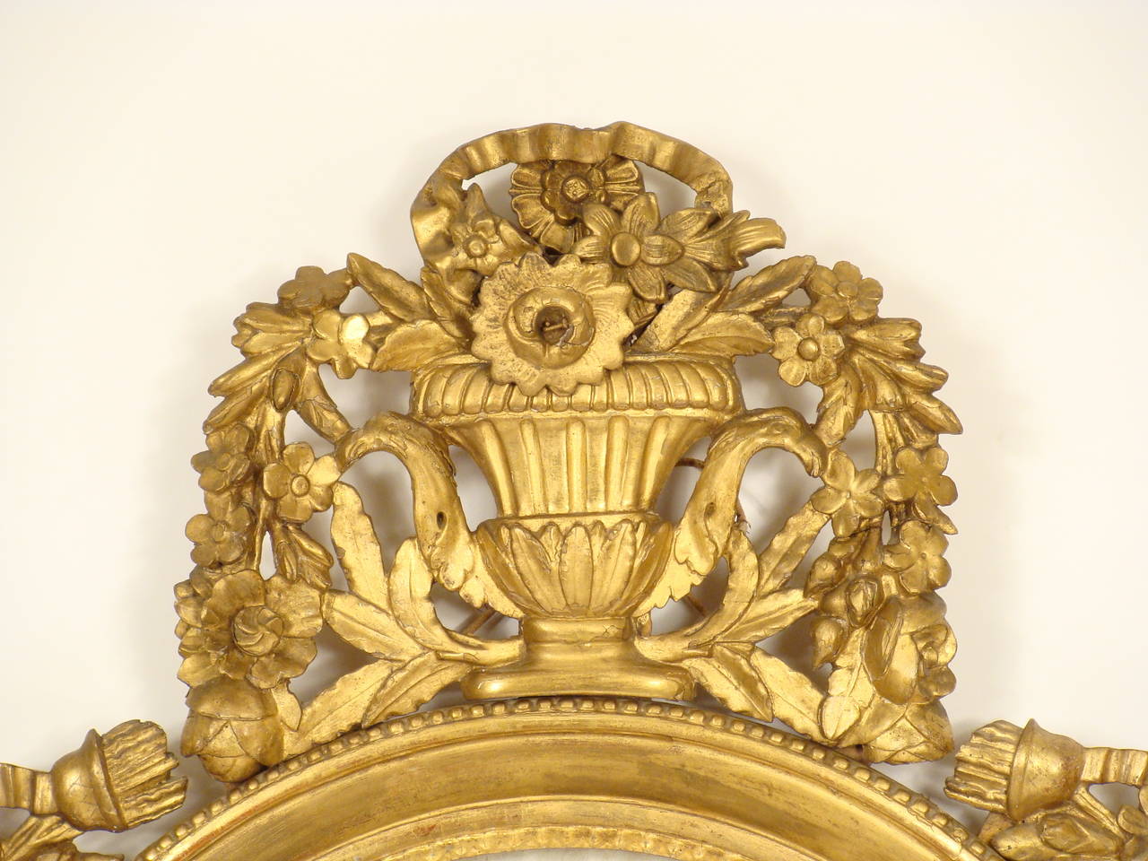 European Louis XVI Style Giltwood Barometer