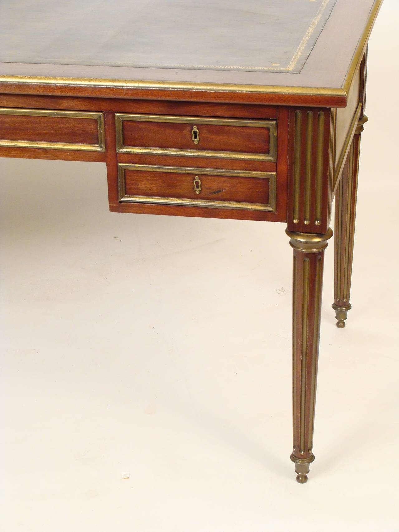 Louis XVI Style Brass-Mounted Desk 1
