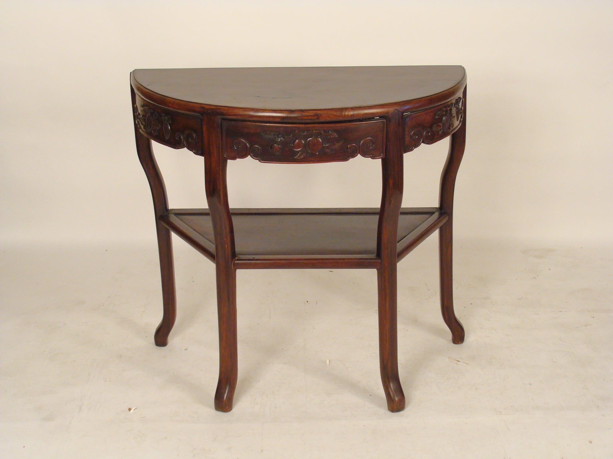 Chinese Demi Lune Console Table