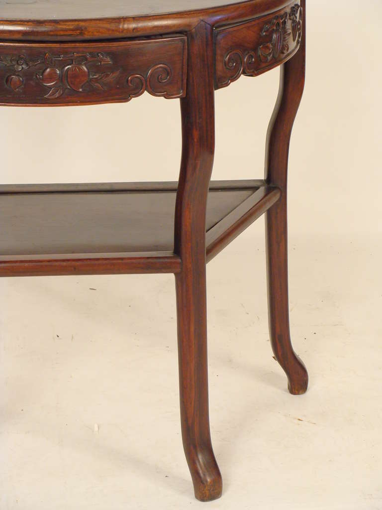 Chinese Demi Lune Console Table In Good Condition In Laguna Beach, CA