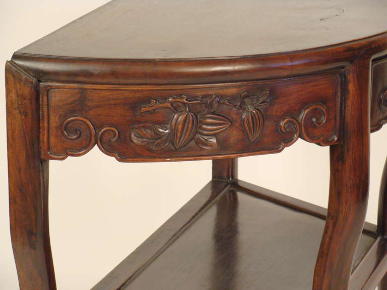 Chinese Demi Lune Console Table 1