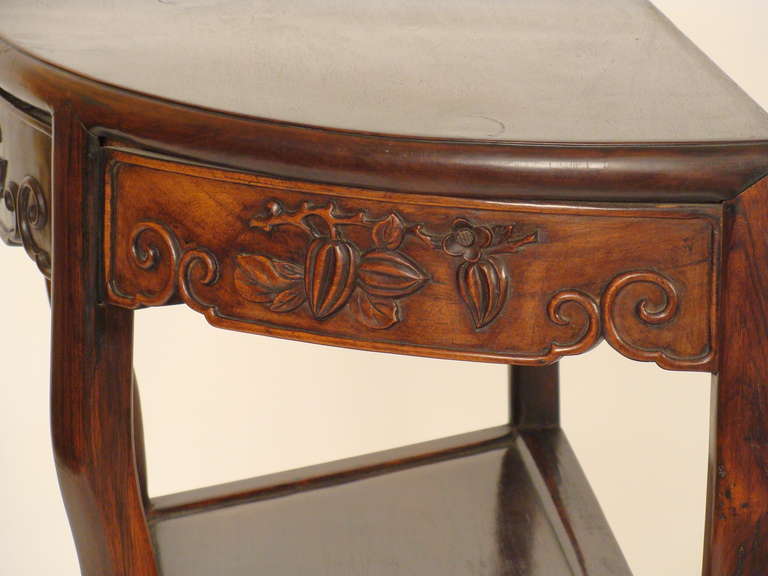 Chinese Demi Lune Console Table 5