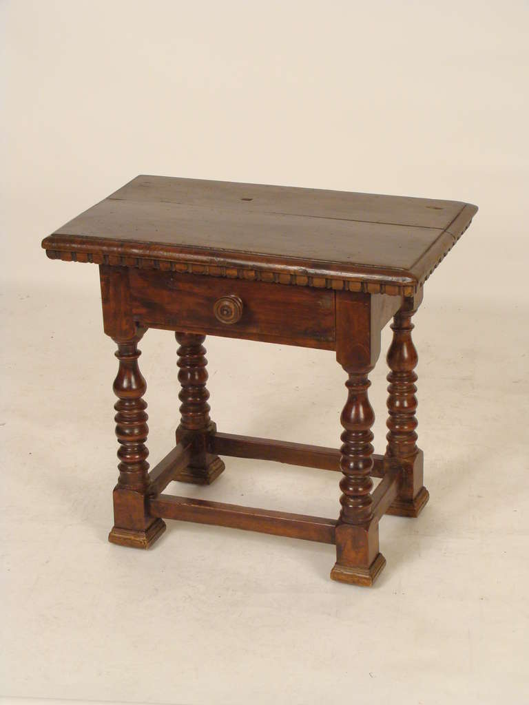 Baroque style occasional table, made from antique and later elements.