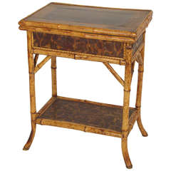 Bamboo and Chinoiserie Games Table