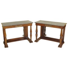 Antique Pair Of Neo Classical Console Tables