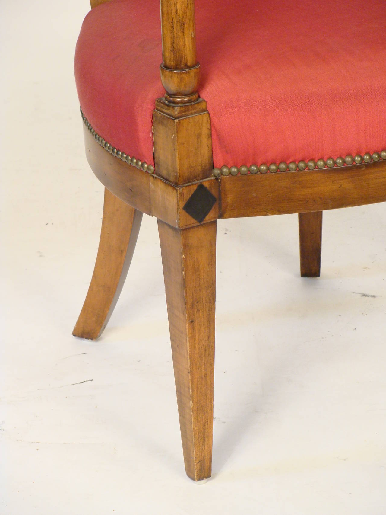 Late 20th Century Pair of Directoire Style Armchairs