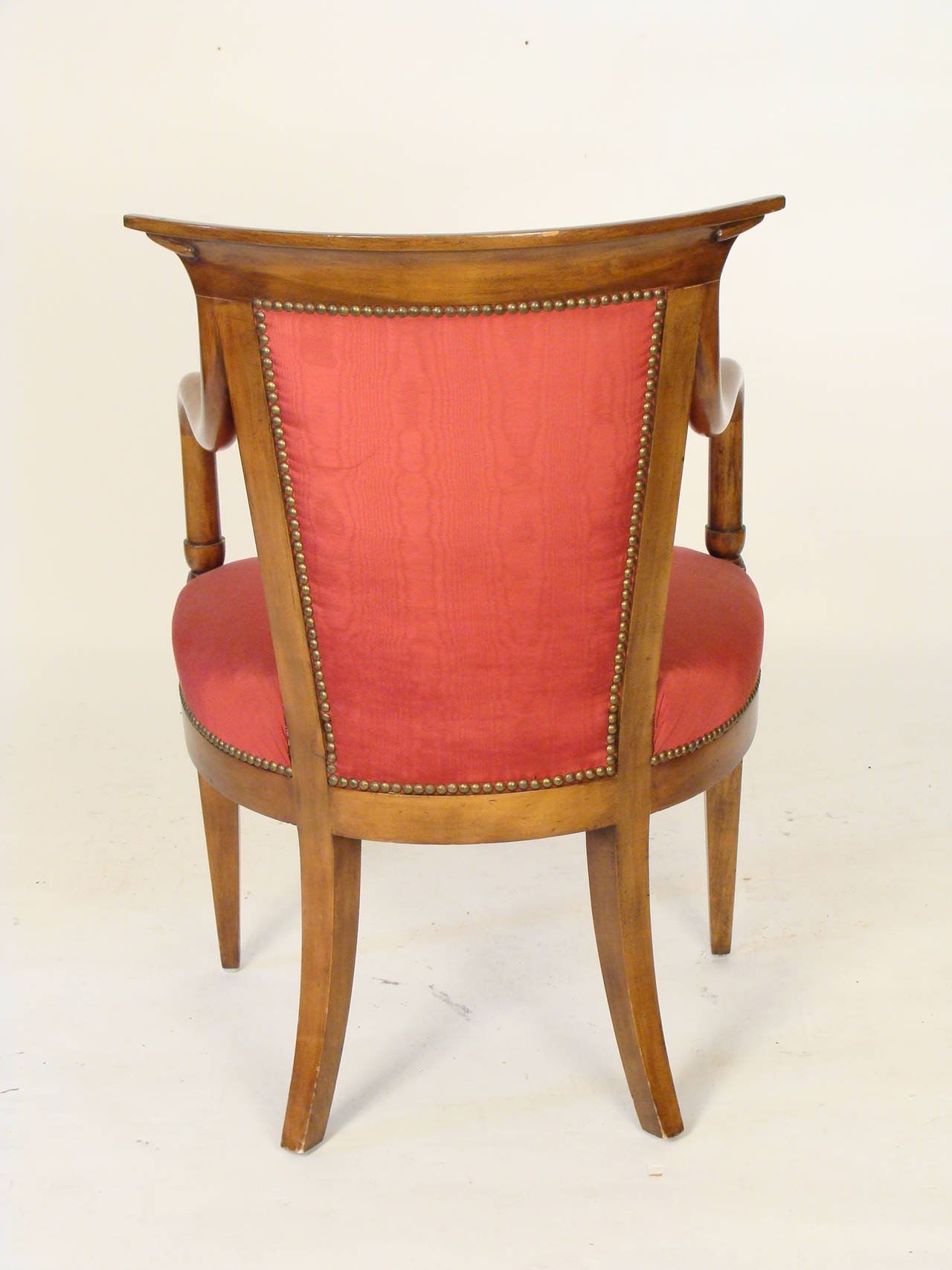 Pair of Directoire Style Armchairs In Excellent Condition In Laguna Beach, CA