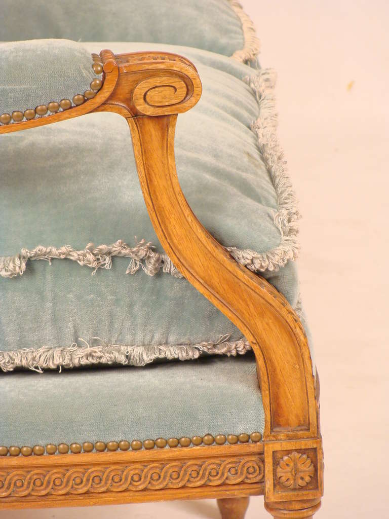 Wood Louis XVI style sofa