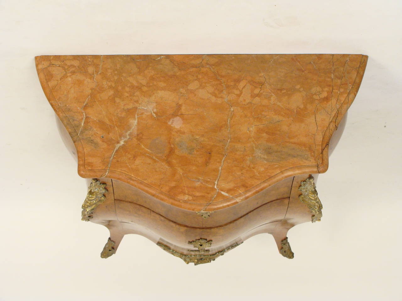 French Louis XV Burled Elm Commode