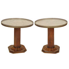 Pair of neoclassical style occasional tables