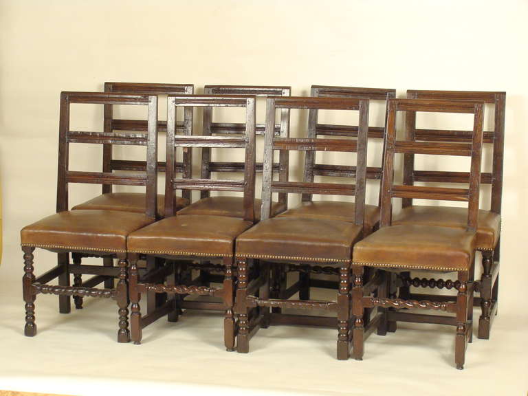Matched Set of Eight Dining Chairs