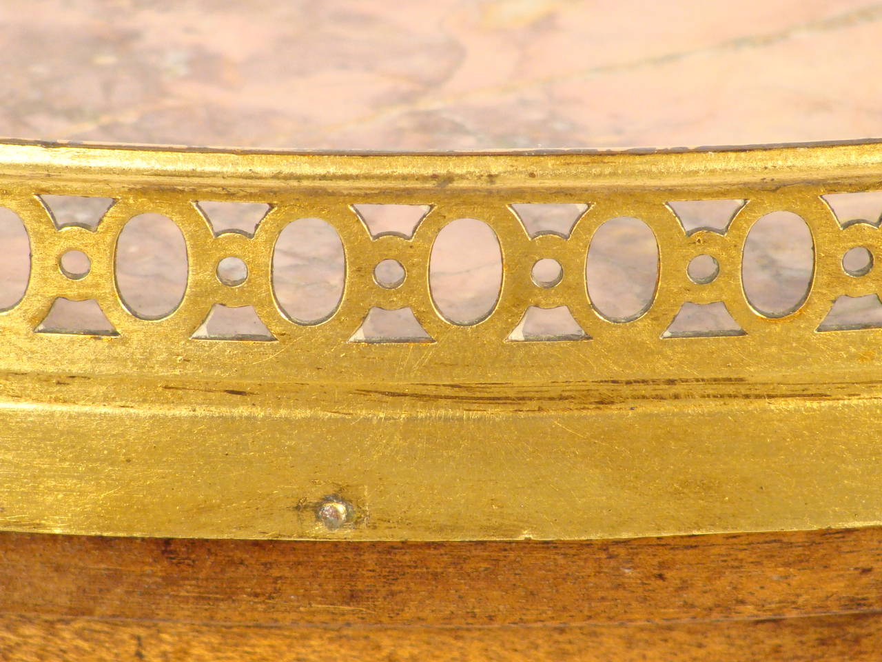 Brass Louis XVI Style Bouillotte Table