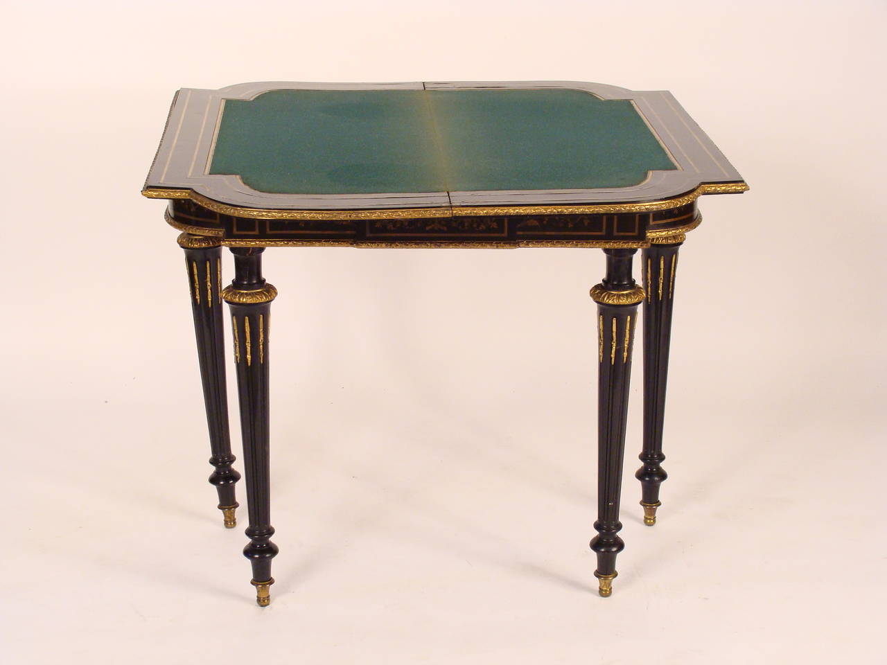 Early 20th Century Signed Napoleon III Style Games Table