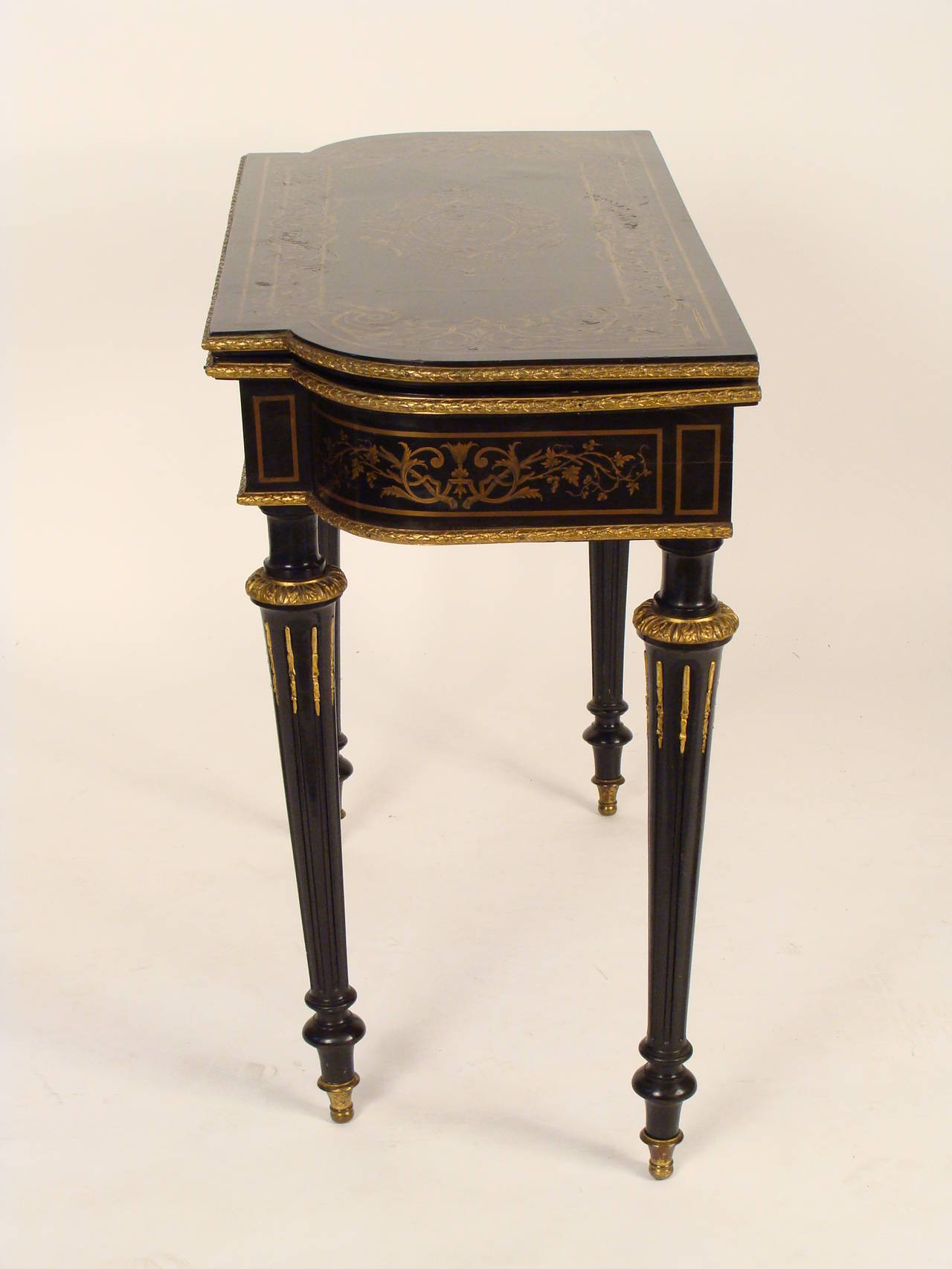 French Signed Napoleon III Style Games Table