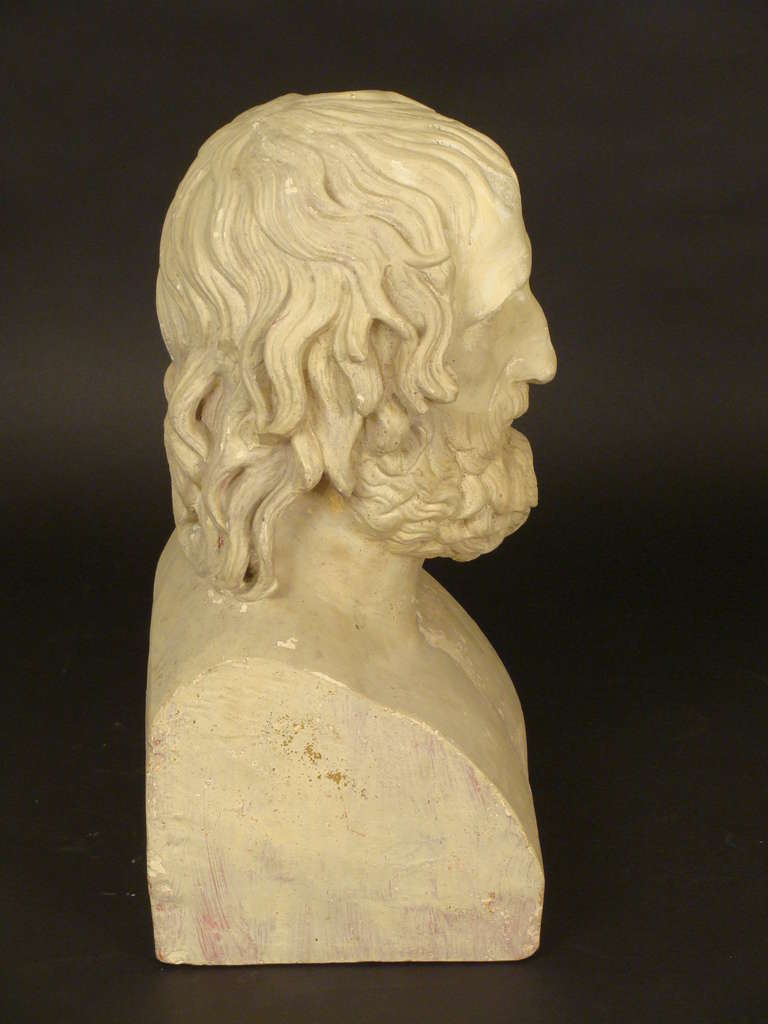 composition bust of Euripides In Good Condition In Laguna Beach, CA