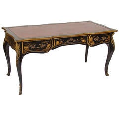 Louis XV Style Chinoiserie Decorated Desk