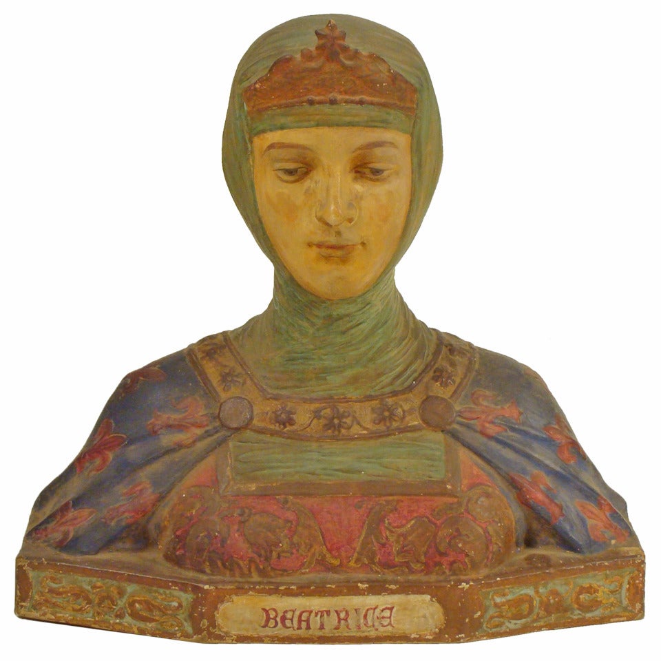 Terra cotta bust of Beatrice