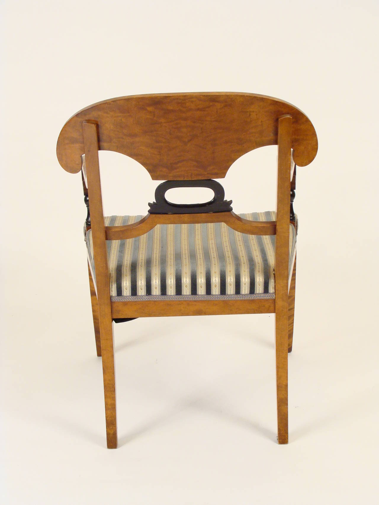 Upholstery Set of Six Biedermeier Dining Chairs