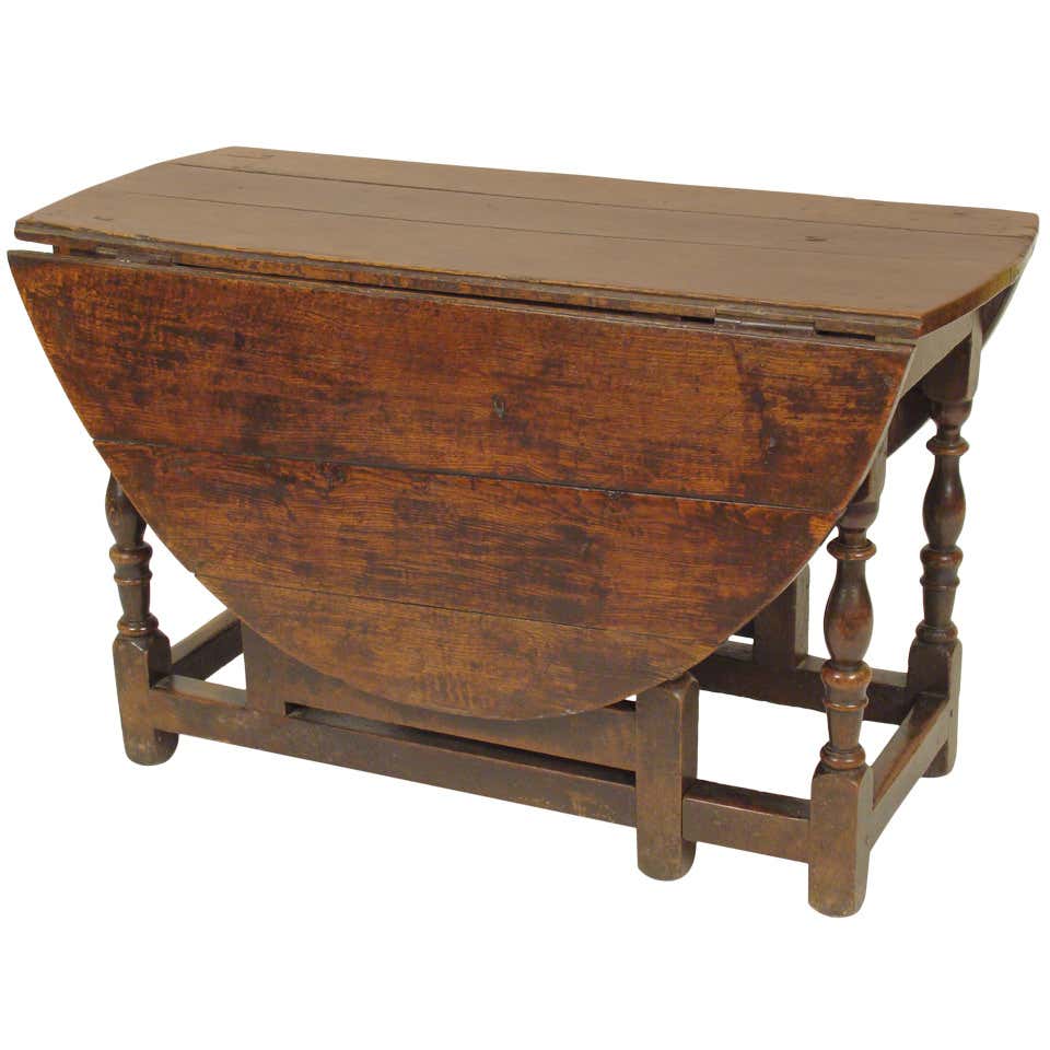 English Oak Gateleg Table at 1stDibs