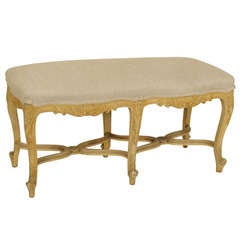 Louis XV Style Painted Bench