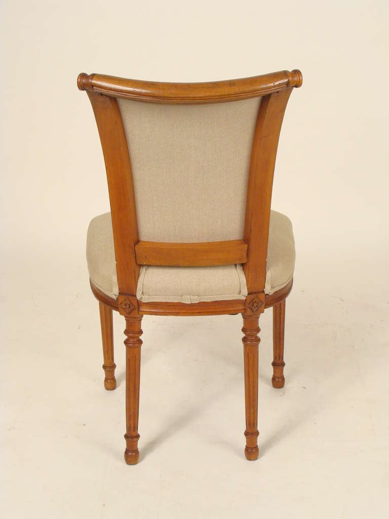 Set of Six Directoire Style Dining Room Chairs In Excellent Condition In Laguna Beach, CA
