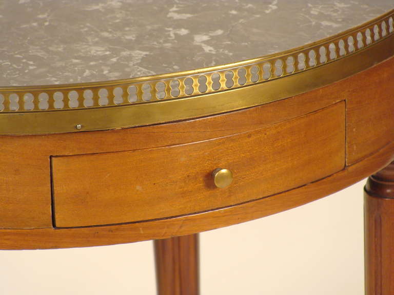 Wood Louis XVI Style Bouillotte Table