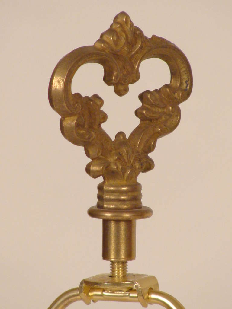 Neoclassical Gilt Bronze Lamp 4