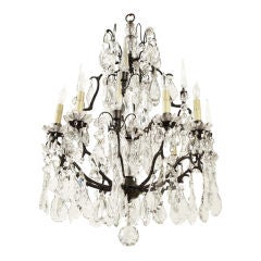 French Crystal 8 Light Chandelier