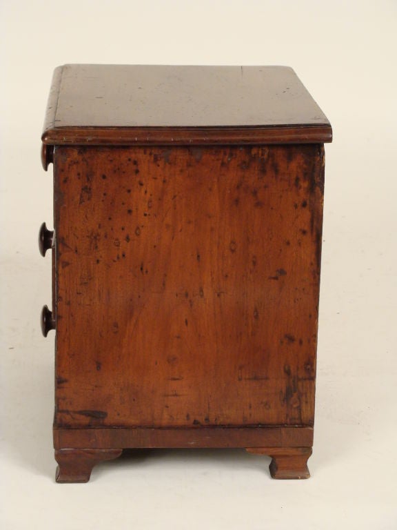 William lV mahogany salesman sample chest of drawers, circa 1840