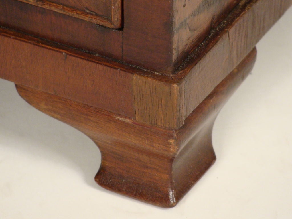Wood William lV mahogany salesman sample chest