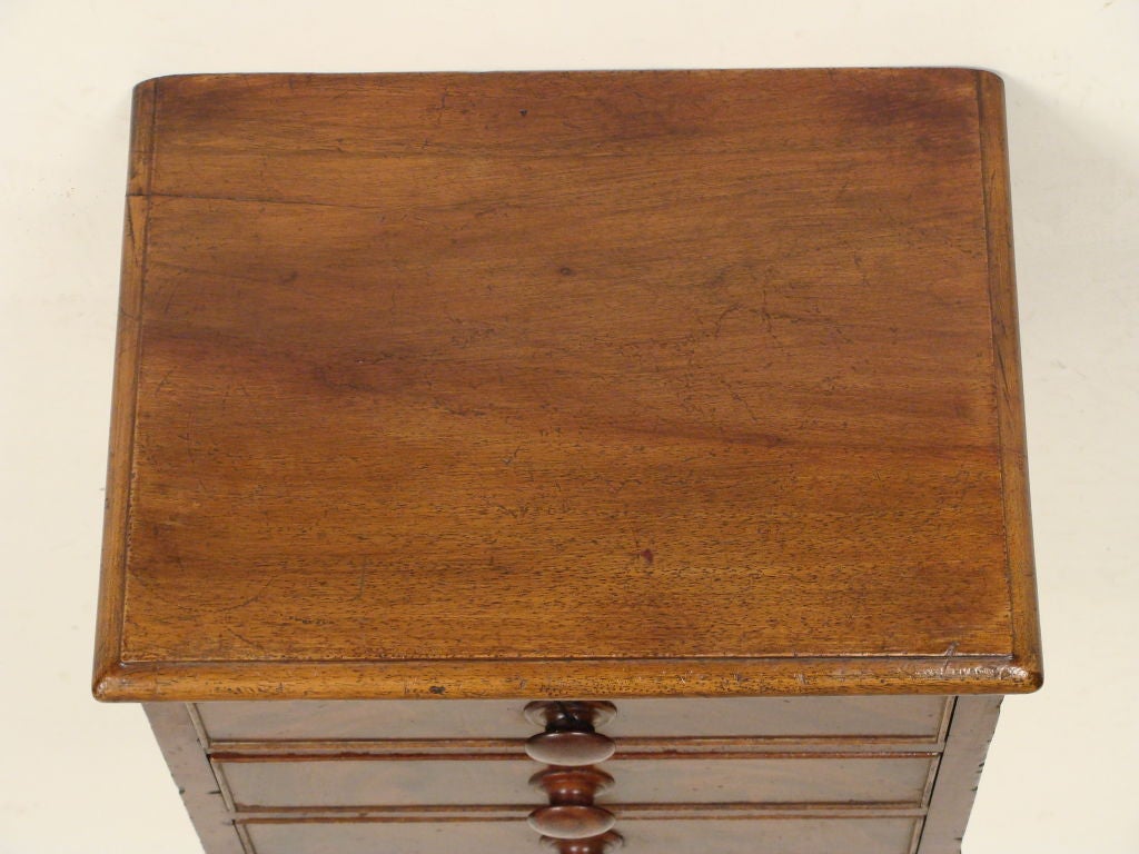 William lV mahogany salesman sample chest 1
