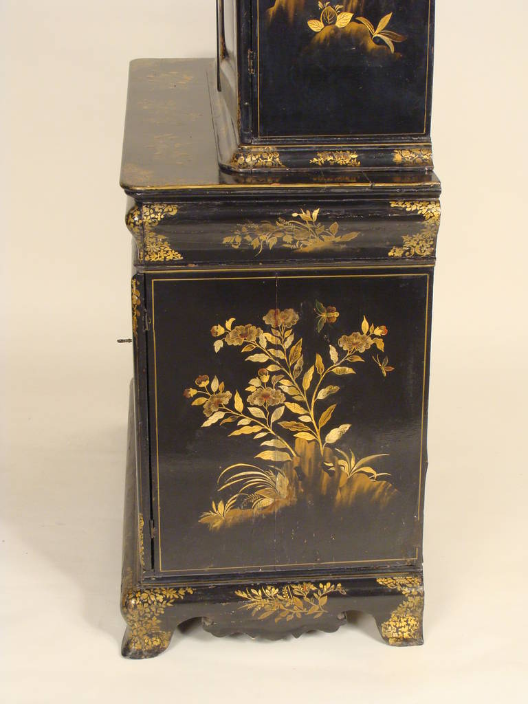Wood Chinoiserie Decorated Cabinet