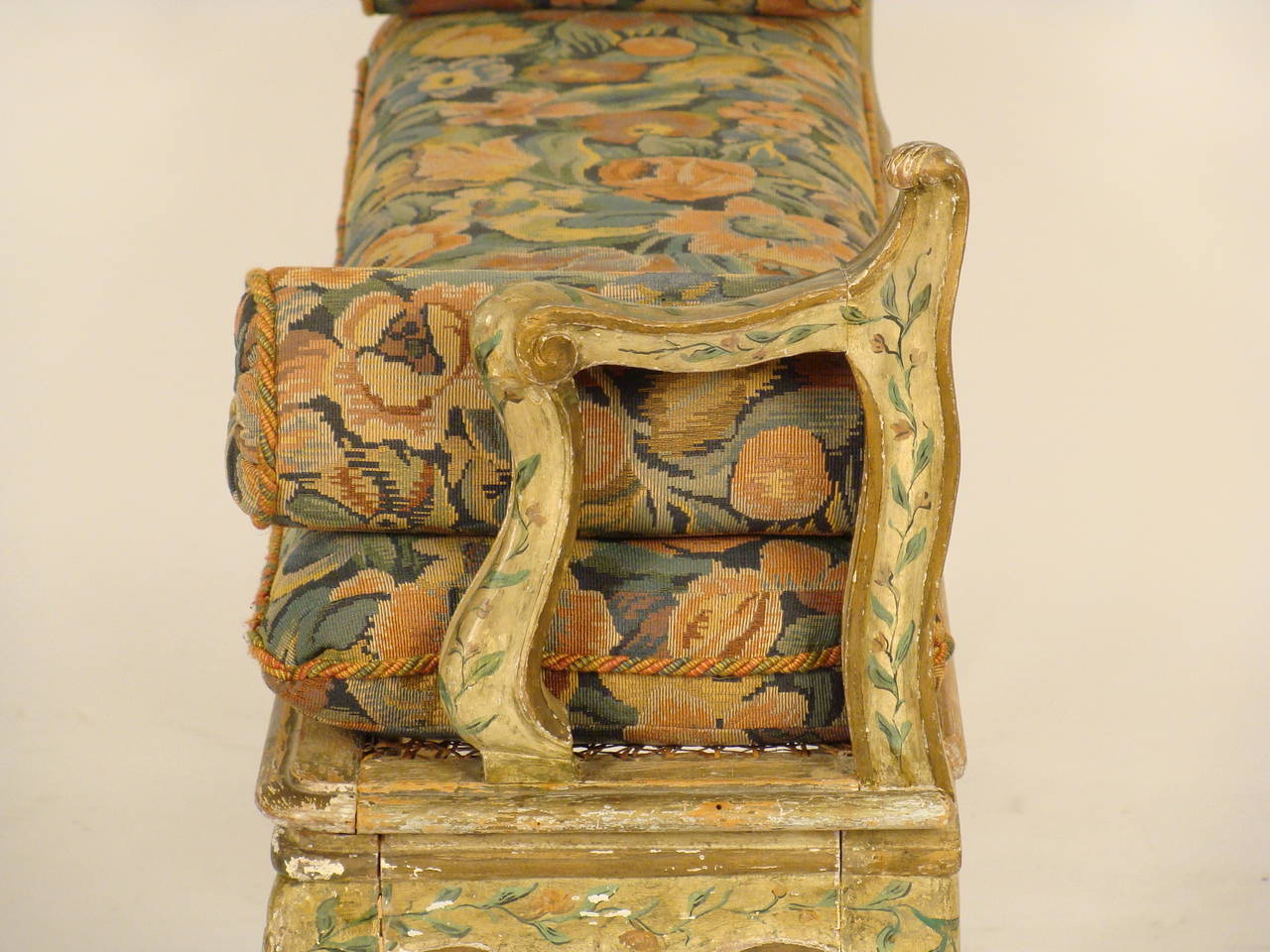 18th Century and Earlier Louis XV Painted Bench