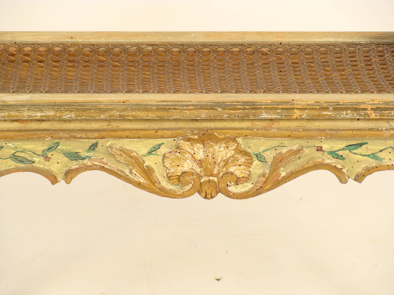 Louis XV Painted Bench 1