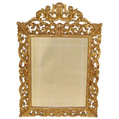 Italian gilt wood mirror