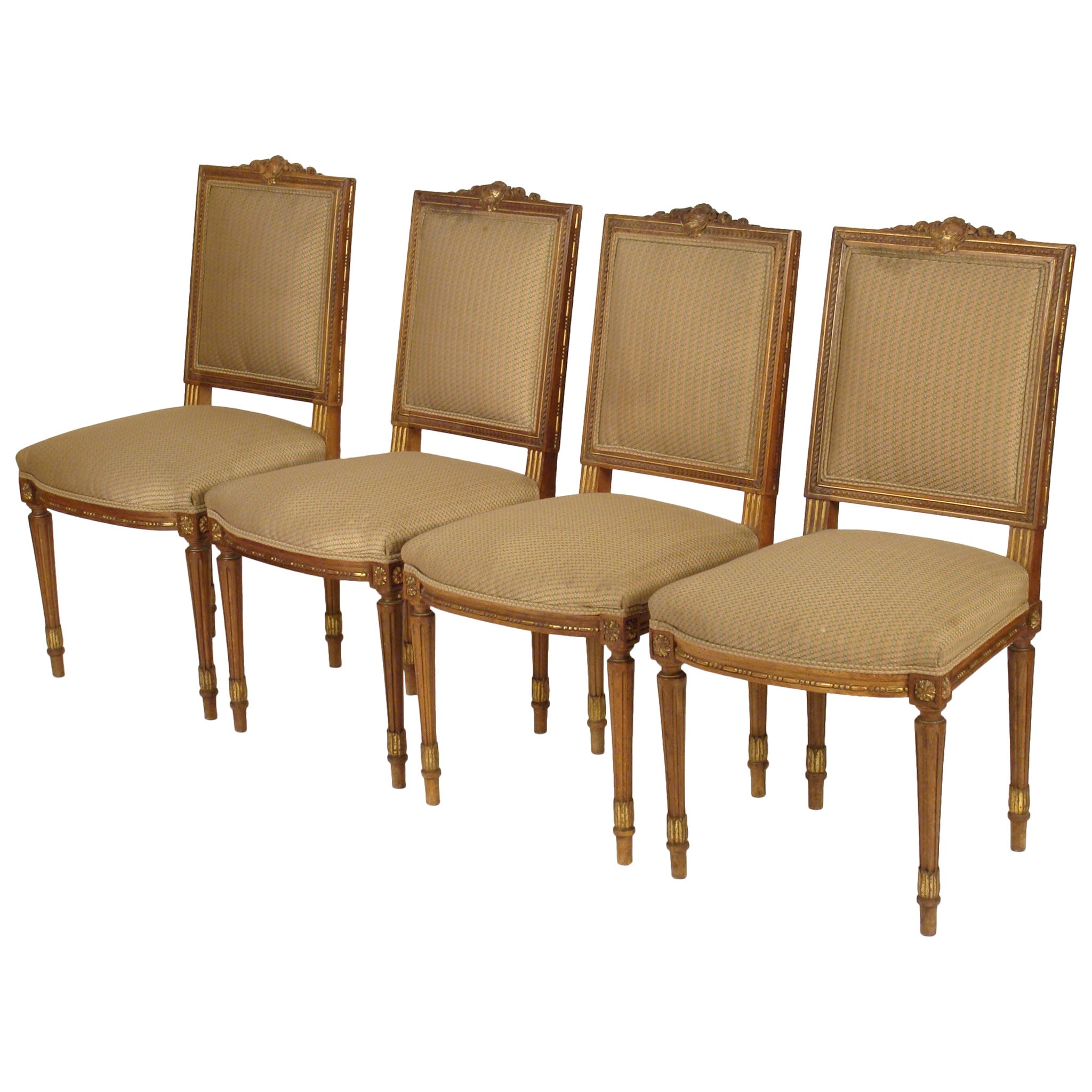 Set of Four Louis XVI Style Side Chairs
