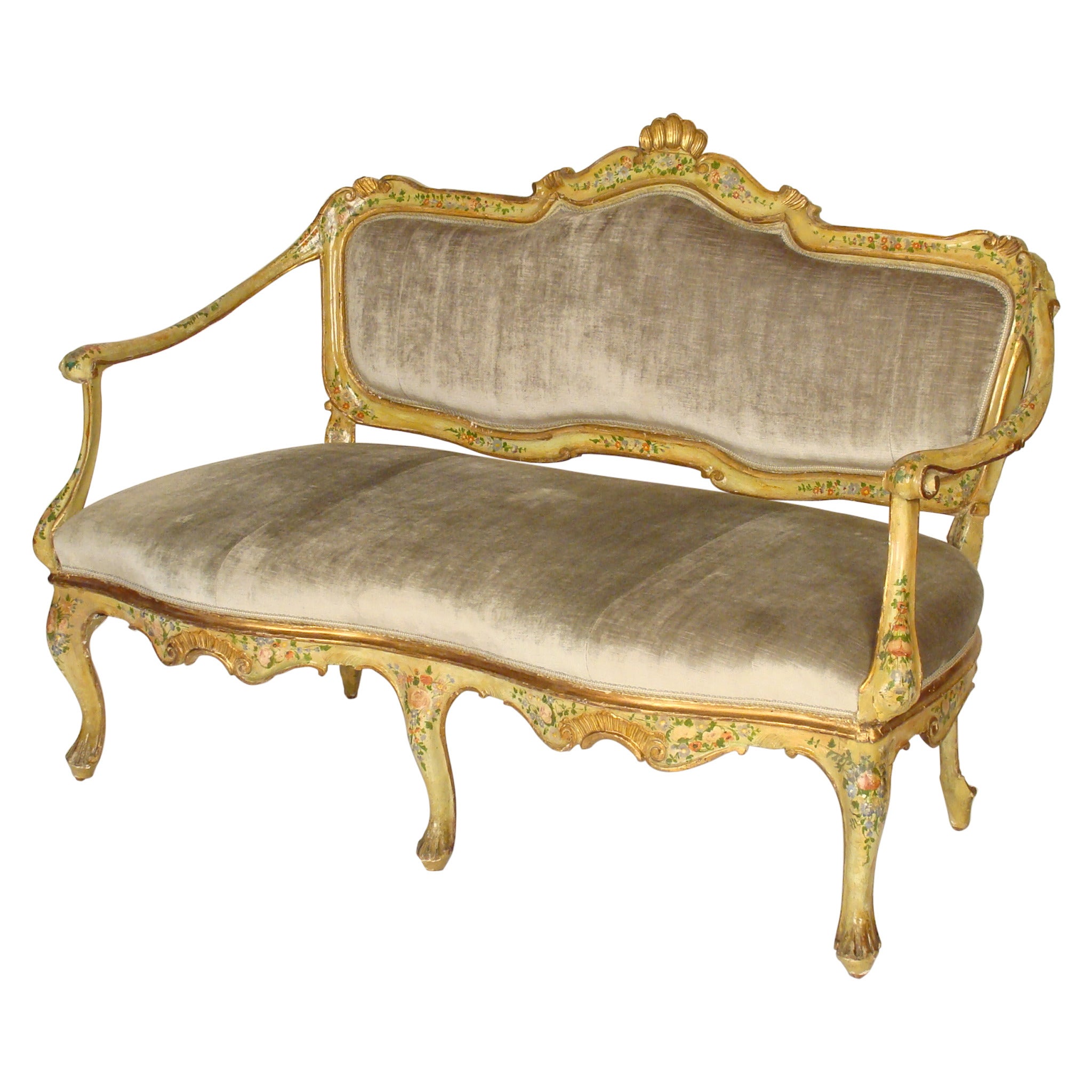 Painted Italian Settee