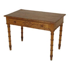 Antique Faux bamboo writing table