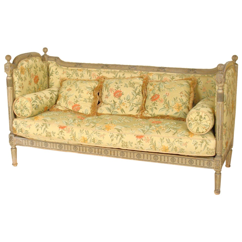 Louis XVI Style Painted Sofa