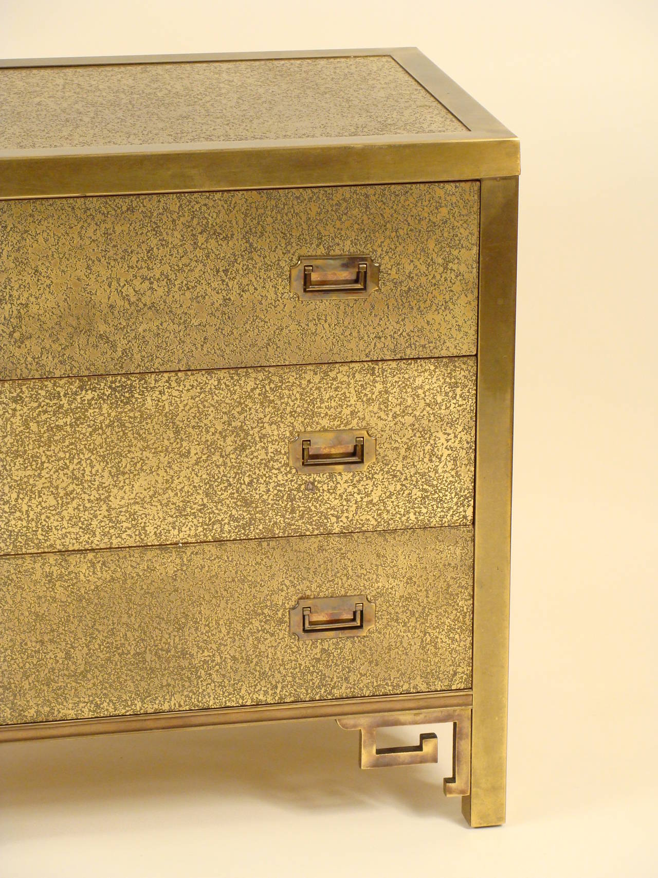 Mastercraft Brass Clad Chest of Drawers In Good Condition In Laguna Beach, CA
