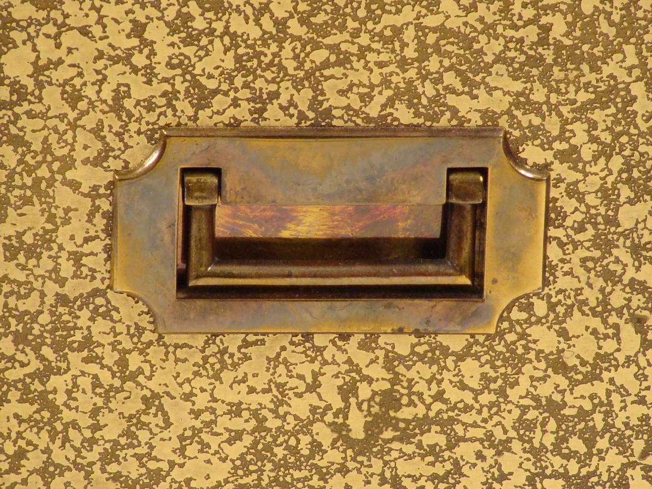Late 20th Century Mastercraft Brass Clad Chest of Drawers