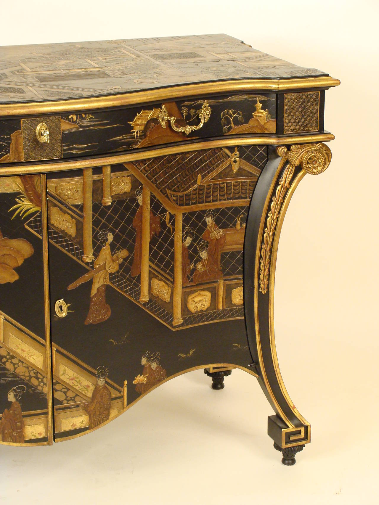 George III Baker Stately Homes chinoiserie commode