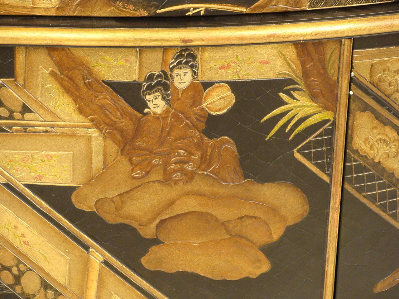 Brass Baker Stately Homes chinoiserie commode