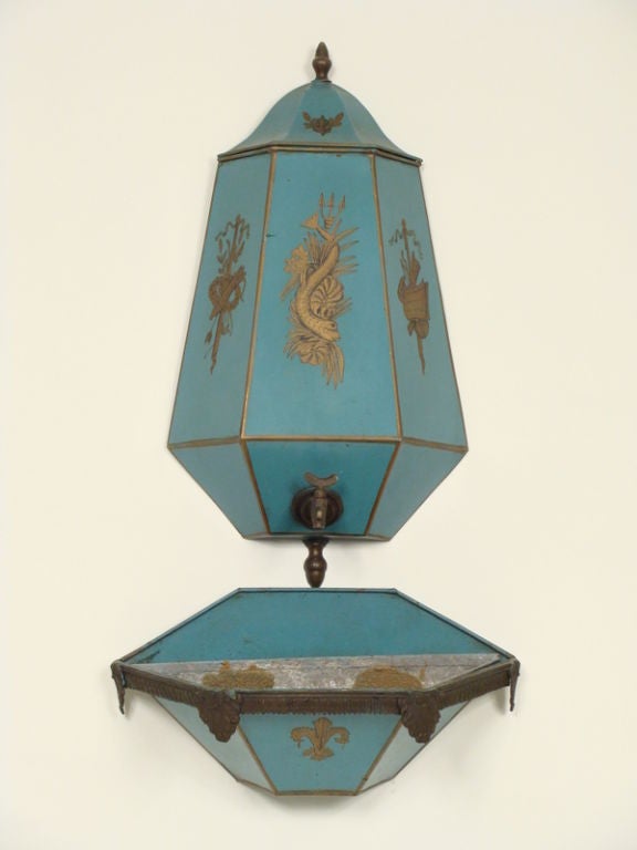 Italian made tole lava bo, mid 20th century