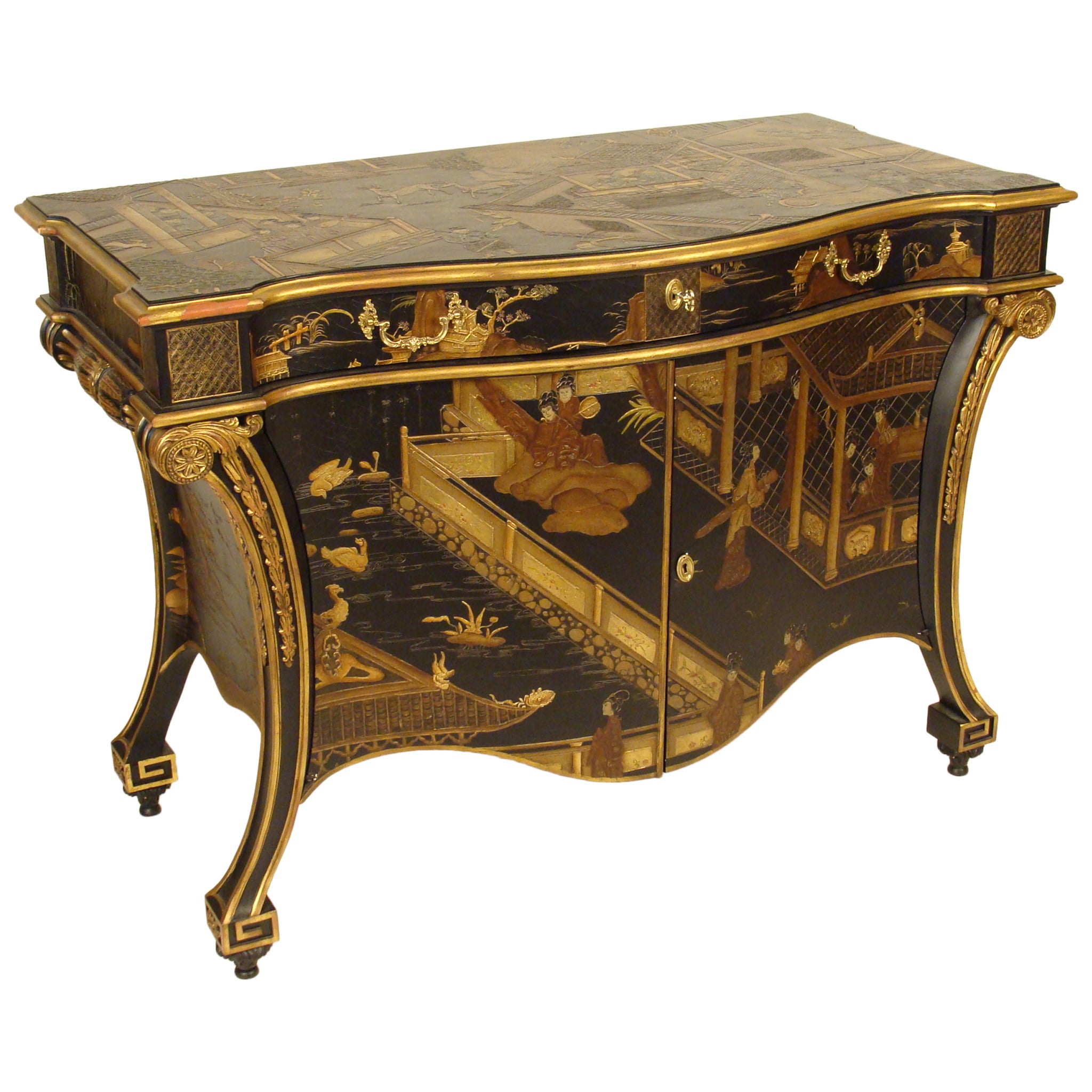Baker Stately Homes chinoiserie commode