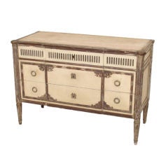 Louis XVl style painted commode