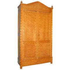 Antique Faux bamboo armoire