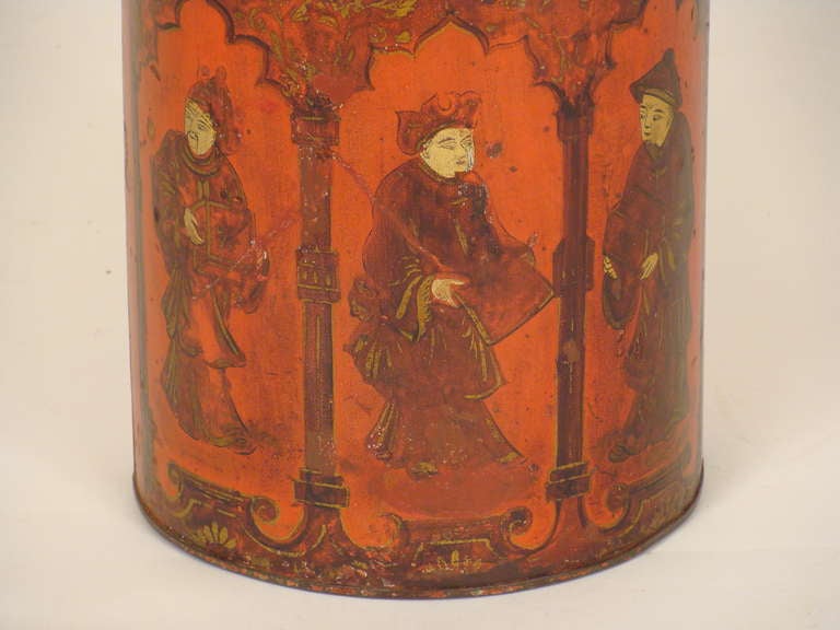 Other Tole Tea Cannister Lamp